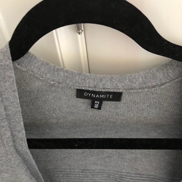 Dynamite Long Grey Cardigan - Picture 2 of 4